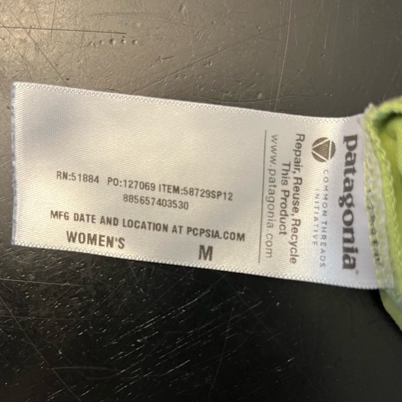 Patagonia Bandha Dress Size Medium Colour Endive - Picture 8 of 8